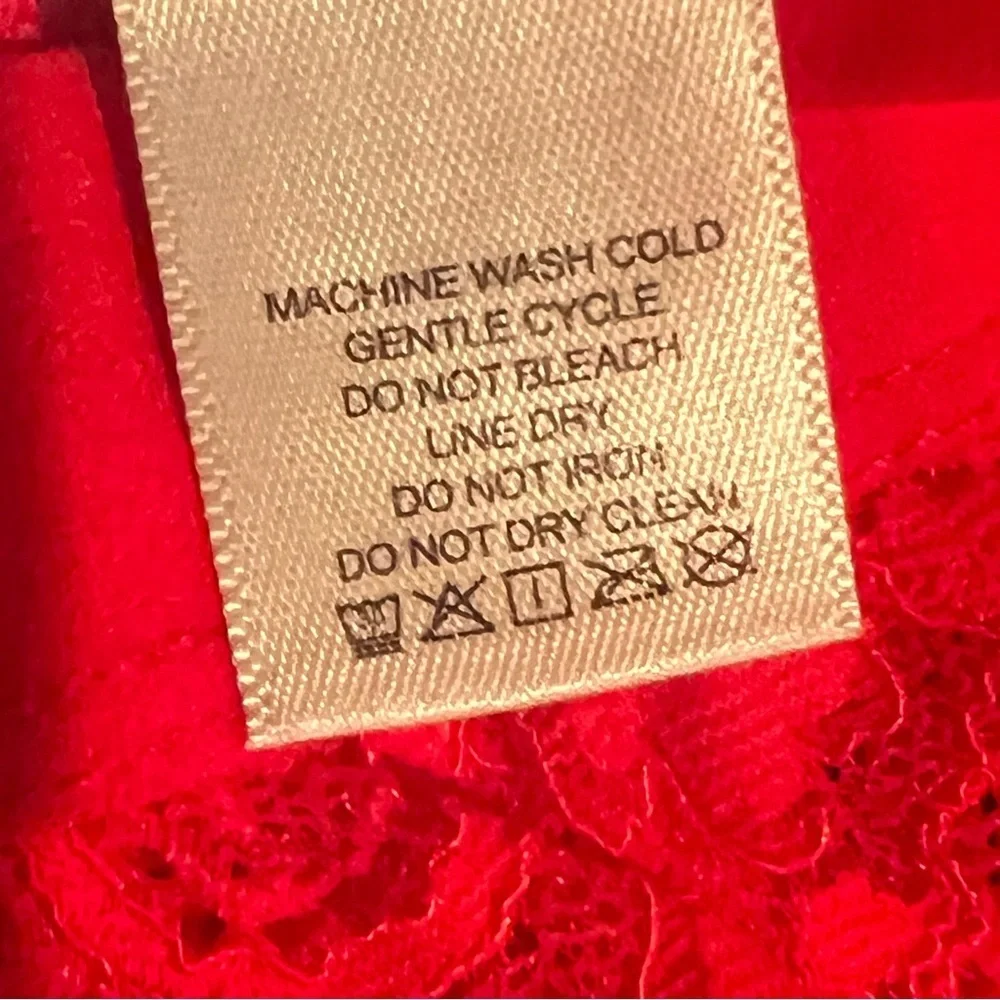 NWT $58 Free People X HAH Spin Me Panties XS Siren Red Lace X-Small High Rise